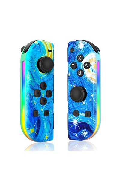 Choice Van Gogh Forswitchjoycon Wireless Controller Ns Host Left And Right With Rgb Small Handle With Color