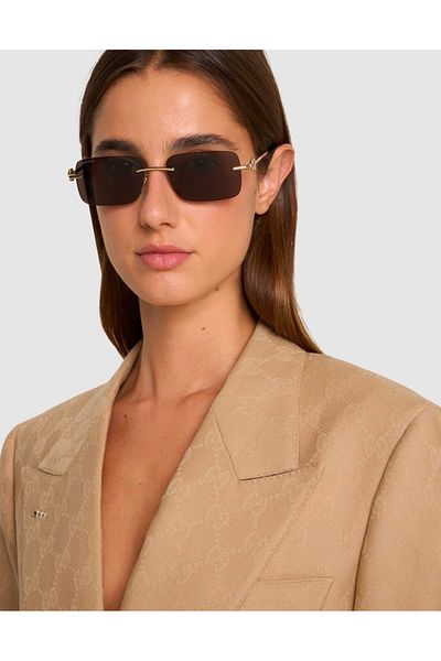Gucci نظارة شمسية للجنسين Gg1703s 004 مقاس 55*17
