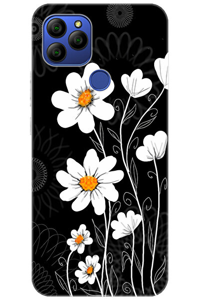 General Mobile GM 21 (G310/G311) Uyumlu Kılıf Desen Baskılı Silikon Papatya S...