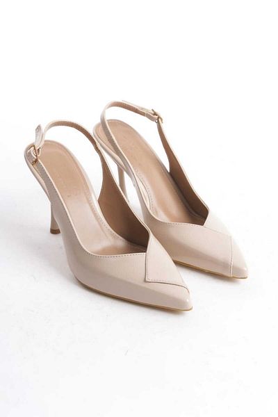 MİSSJENY Pointed Toe Open Back Thin Heeled Women's Shoes