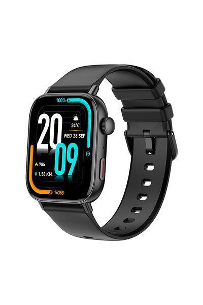 Choice black New COLMI C8 Max Voice Calling Smart Watch 1.93" Large HD Color Display Health and Fitness Tra