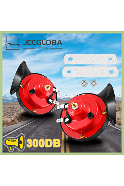 Choice 24V 2Pcs 12V 24V 300DB Car Snail Electric Air Horn for Marine Boat Loud Alarm Kit Boat Motorcycle Du