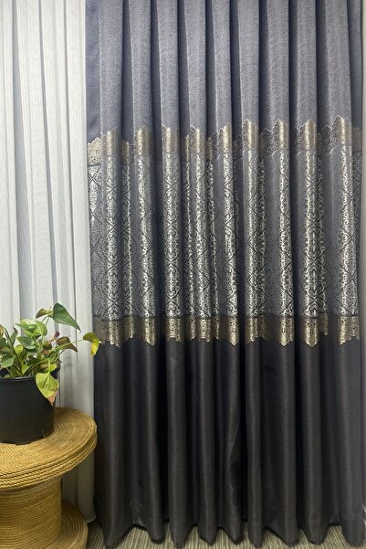 Cortibo Anthracite Panel Background Curtain with Sapphire 1 to 3 Batteries