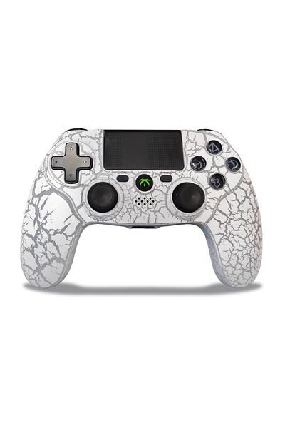 Choice وحدة تحكم PS4 باللون الأبيض من Command PS4 Pro Control لأجهزة PS4 Slim/PS3/Iphone/Ipad/iOS/Android/Pc Dual V