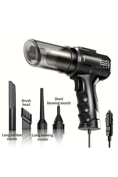 Choice black 1 wired handheld vacuum cleaner, 12V cigarette lighter power supply, 100W high-power portable