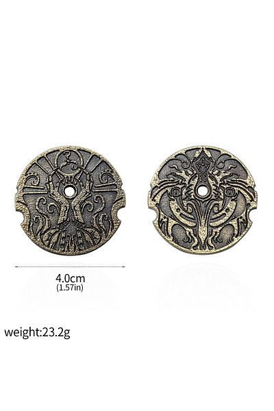 Choice K00825 دعامات لوحة عملات معدنية كلاسيكية ريترو من Cthulhu Hastur Eyes Cosplay للرجال والنساء مجوهرات وإكسسوارات