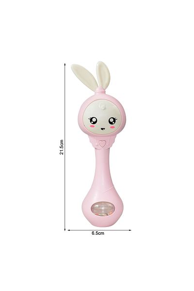 GGbell Pink Baby Music Teether Rattle Toy for Child 0-12 Education Mobile Cot Kids Bed Bell Newborn Strolle