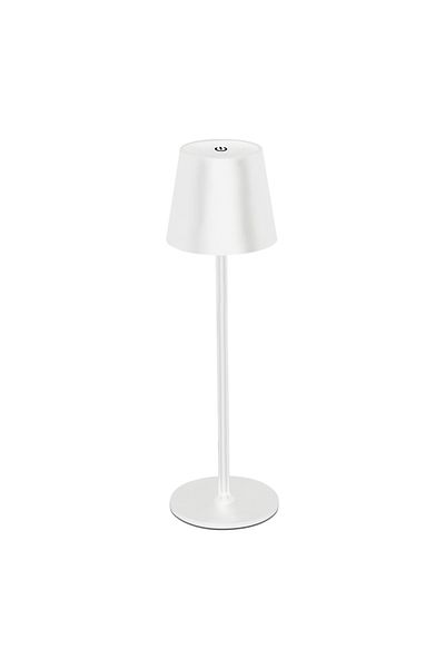 YzzYzz White Rechargeable LED Desk Lamp Touch Switch Table Lights 3 Colors Dimmable For Bedroom Living Room