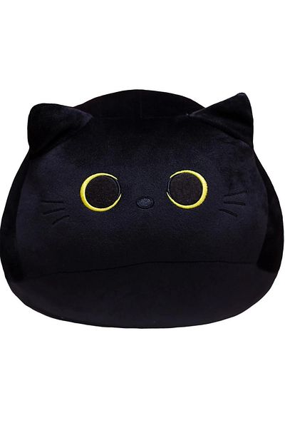 Choice 25cm 25cm Kawaii Black Cat Plush Toy Soft Stuffed Animal Pillow Black Cat Plush Doll Baby Toys Plush