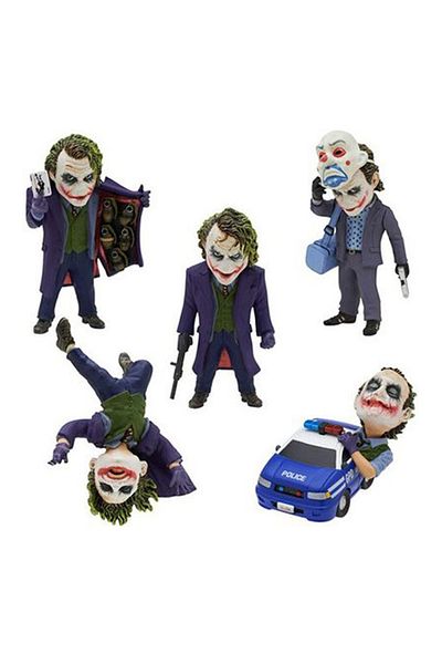Choice with box 01 5pcs/set The Dark Knight Joker PVC Action Figure Collectible Model Toy 6~10cm