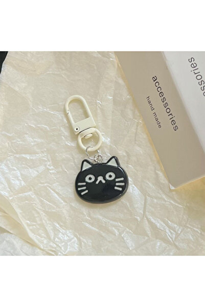 Choice سلسلة مفاتيح قطة صغيرة لطيفة على شكل سمكة قطة إبداعية من الراتينج على شكل دمية كرتونية إكسسوارات حقائب أنيقة