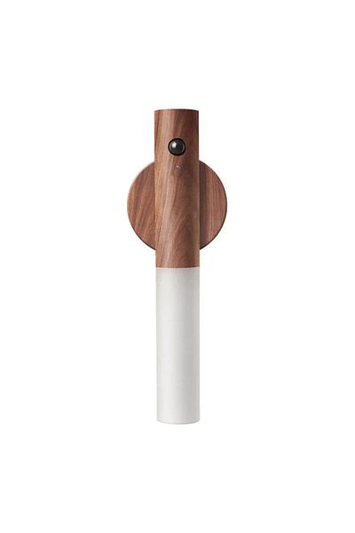 Choice brown wood grain Motion Sensor LED Night Light Rechargeable Human Body Induction Wall Light  Grain D