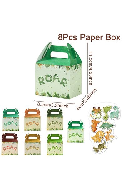 Choice as shown 1 Dinosaur Animal Candy Boxes Dinosaur Birthday Party Decoration Kids Gift Packaging Box Ba