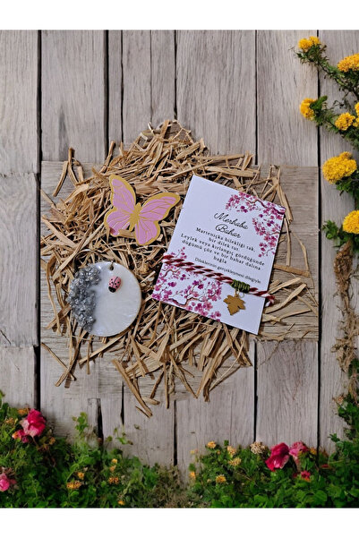 Goldesing Marteniçka, Red Wish, Leaf Beaded, Lucky Bracelet Bag and Silver Ke...