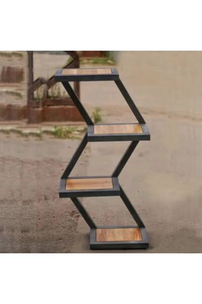 andekor Çiçeklik Çiçek Standı | Salon Saksılığı | 4 Raflı