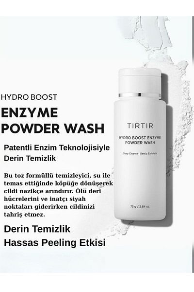TIRTIR Türkiye Tirtir Hydro Boost Enzyme Powder Wash Enzyme Peeling Washing Powder 75g