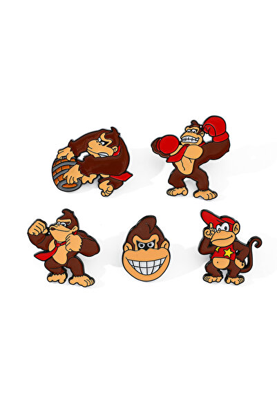 Choice XZ2738 5 قطع بروش معدني لطيف على شكل شخصية كرتونية إبداعية على شكل غور...