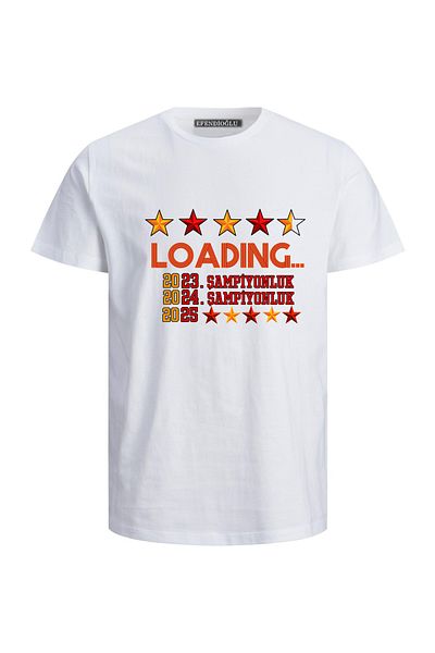 Efendioğlu Design 5. Încărcare stea.. Încărcare imprimat 25. Tricou pentru copii cu imprimeu campionat.