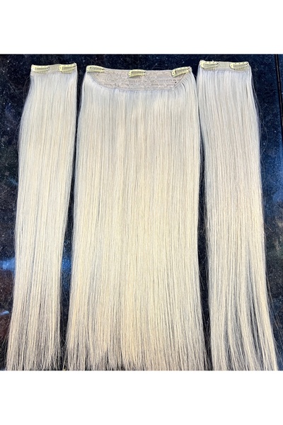 Saçburada Gerçek Saç 3 Parça Yarım Ay Çıt Çıt 200 gr