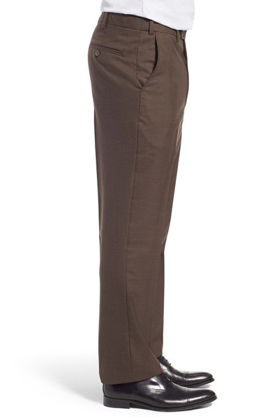 Yeniay Erkek Kışlık Kahverengi Likralı Klasik Kumaş Pantolon