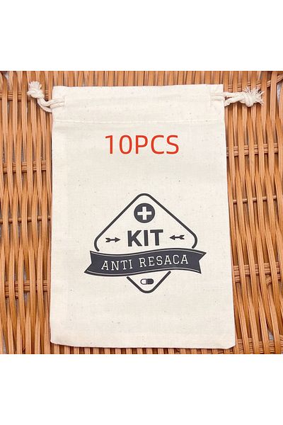 Choice 10pcs 10x15cm Black Style 10pcs/lot Wedding Kit Antiresaca Boda Party Gift Bags Storage Bags Cotton