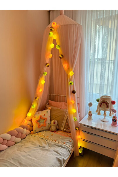 ısıklıtoplarrengarenk 500 cm 4 Knitted Cradle Protection