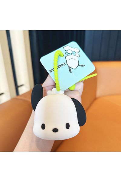 Choice مع بطاقة Sanrio Kuromi محفظة عملات معدنية سلسلة مفاتيح لطيفة من السيليكون وحقيبة تخزين سماعات الأذن وحقيبة مدرسية نسائية وقلم