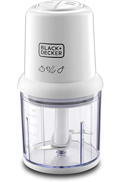 Black&Decker مفرمة كهربائية، 300 واط، سعة 500 مل، إعدادان للسرعة، شفرات من ال...