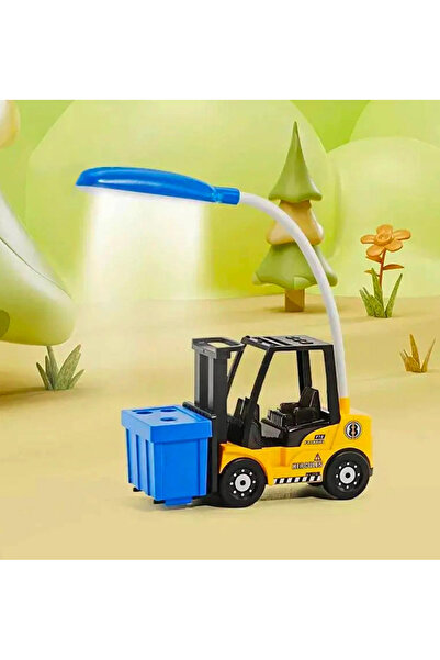 Sensoria Sevimli Forklift Tasarımlı Masa Lambası Çocuk Odası Gece Lambası Kal...