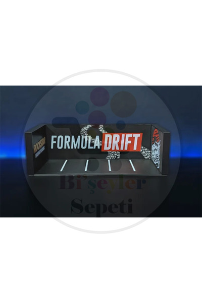 Bi'şeyler Sepeti Formula Drift 1:64 Diorama Garaj Parking Diecast - ARAÇ DAHİ...