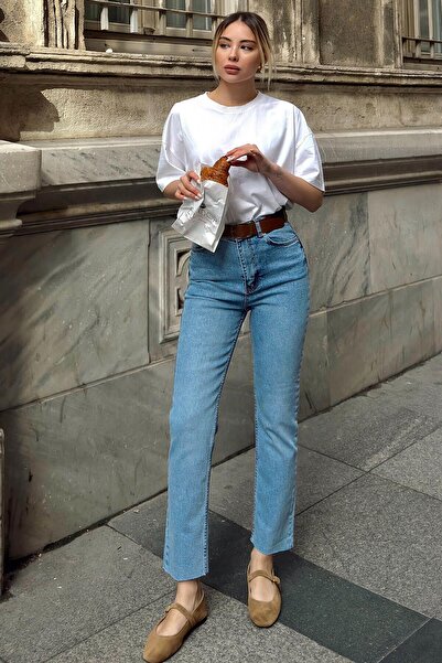 Swist Blugi de damă, albastru deschis, cu lungime scurtă