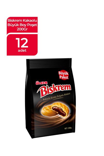 Ülker 200 Gr 12 Pieces Biscreme Cocoa Bag