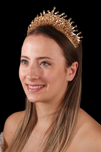Hayalperest boncuk Costume Crown - Crystal Beaded Princess Bride Women's Wedding Crown Bal