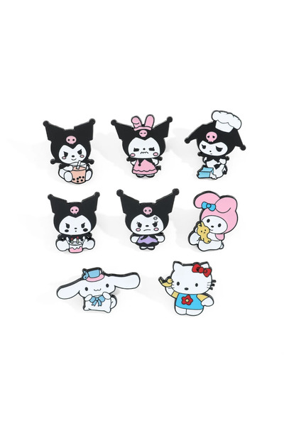 Choice XZ5415 8 قطع بروش حيوان هالو كيتي الأميرة الغاضبة كولومي ميلودي دبوس ي...