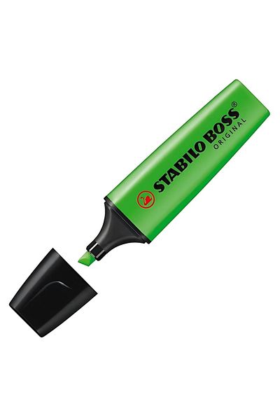 Stabilo Original Highlighter - Green, 2-5 mm Tip, Water Based (4 Hours Endurance) Ink