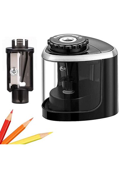 fulina Electric Pencil Sharpener ,for 6-7.8mm Colored Pencils,Fast Sharpening, for School,Classroom,Office