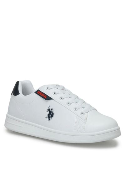 U.S. Polo Assn. Απλό Λευκό Μαύρο Unisex Casual Sneaker