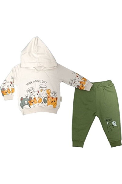 Necix's 240476 Erkek Bebek Fas Figürlü 2'li Eşofman Takımı