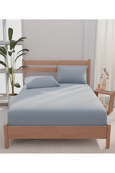 Apricitas HOME Double Bed Carsaf Set Urban Blue - Carsaf