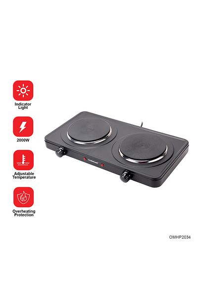 Olsenmark Electric Double Hot Plate 2000 W Omhp2034 Burner Induction Cooker