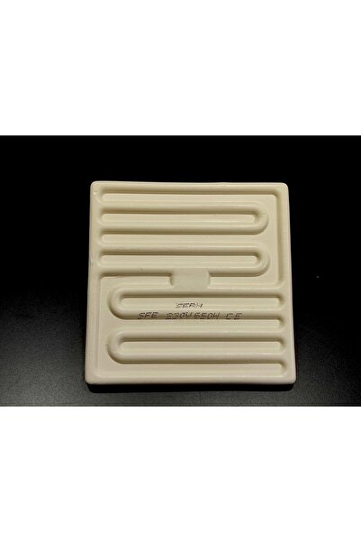 SERN İnfrared Seramik Isıtıcı Rezistans DÜZ 122X122mm 650W 230V Beyaz Renk SF...