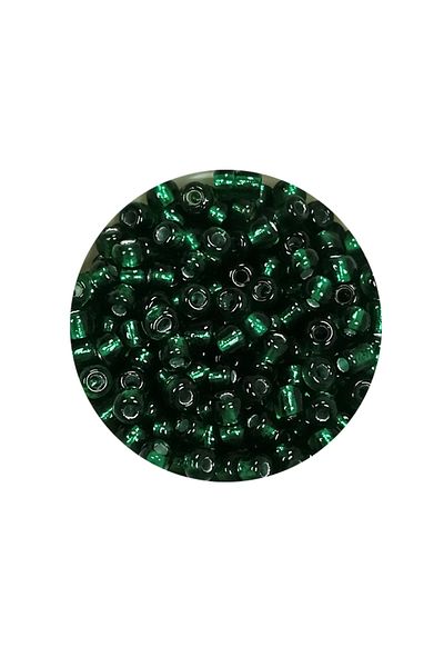 Royaleks Beads of Cast Glass Sand (8/0) 3 mm - 60 Grams - Dark Green - Bnc187