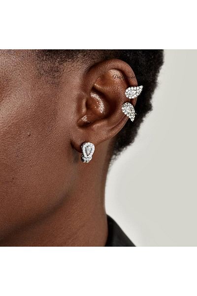 neslyaccessories نظرة مزدوجة انخفاض نموذج الغضروف الأقراط