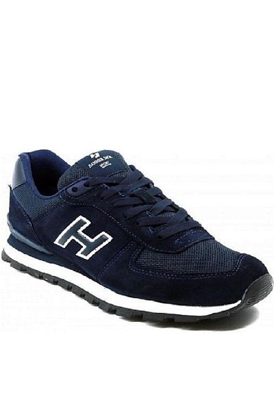 Hammer Jack 19250 Bleumarin, piele naturală, pentru bărbați, pantofi sport casual, pantofi cu talpă groasă, cu șireturi