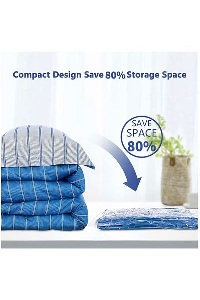 COOYA 6 Pack Vacuum Storage Bags, 50x70CM, With Hand-Pump, Long-term  Storage,Bag Package for Bedding
