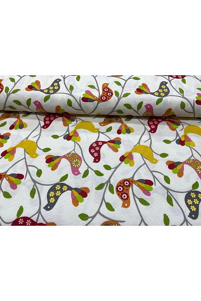 MEKİK MANİFATURA Patterned Duck Linen Fabric