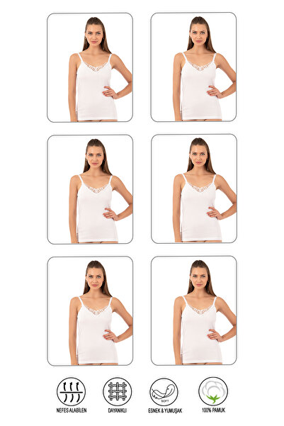 ÖZKAN underwear Özkan 0110 6-пакет Жіночий Рібана 100% бавовна з мереживом, е...