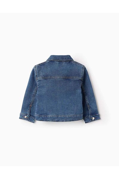 Ziddy Denim Jacket for Baby Girls, Blue