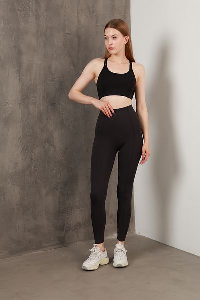 Miss Prova Front Stitching Detailed Recovery Full Length Leggings Missta2392