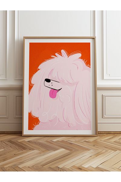 HOMEPACK Единична картина в дървена рамка, единичен плакат, картина TK/889